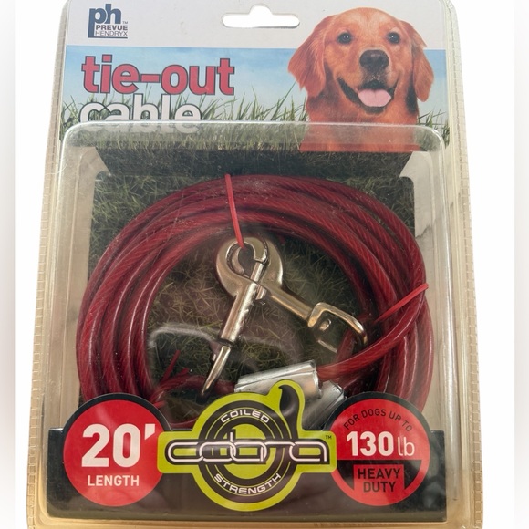 PH Prevue Hendryx Other - Prevue Pet Products 20’ Tie-Out Cable Heavy Duty #2122 - For Dogs Up to 130 lbs
